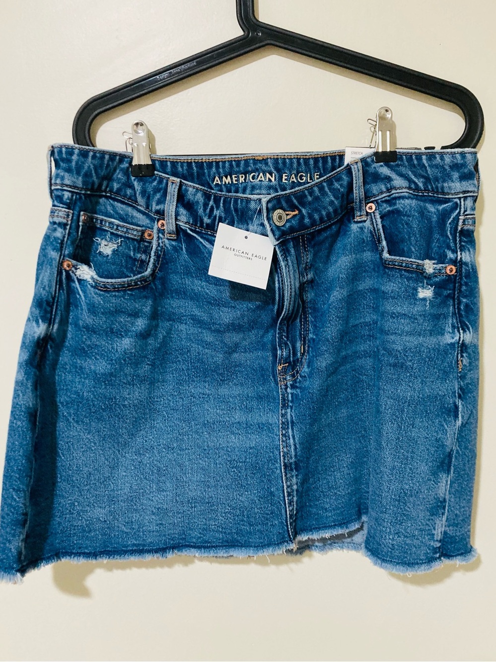 American Eagle Outfitters Blue Denim Mini Skirt - Picture 2 of 9